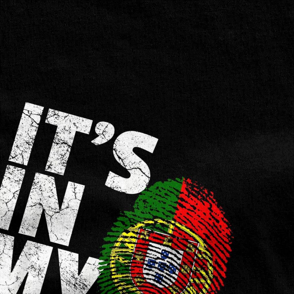 ES LIEGT IN MEINER DNA Portugiesische Portugal Flagge T-Shirt Sommer Lustige T-Shirts Baumwolle Harajuku T-Shirt Für Herren Kurzarm Kleidung