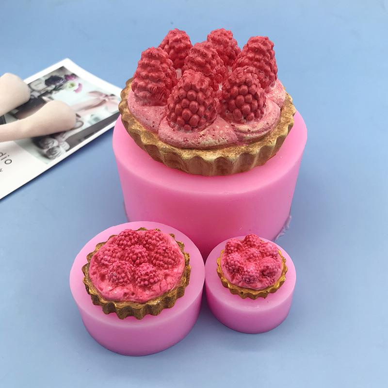 Raspberry & Strawberry Tart Pinching Mold - Handmade Candle & Chocolate Mold