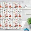 Julkakor Badrumsgardin Julklapp Duschdraperi Badrum Vattentätt Tyg Nyårshelg Dekoration Krokar