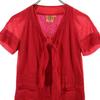 Tory Burch Short Sleeve Mini Dress 2 Red Series Women Used