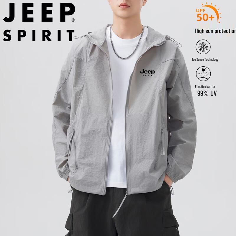 JEEP SPIRIT Men's Summer UV Protection Outdoor Jacket
