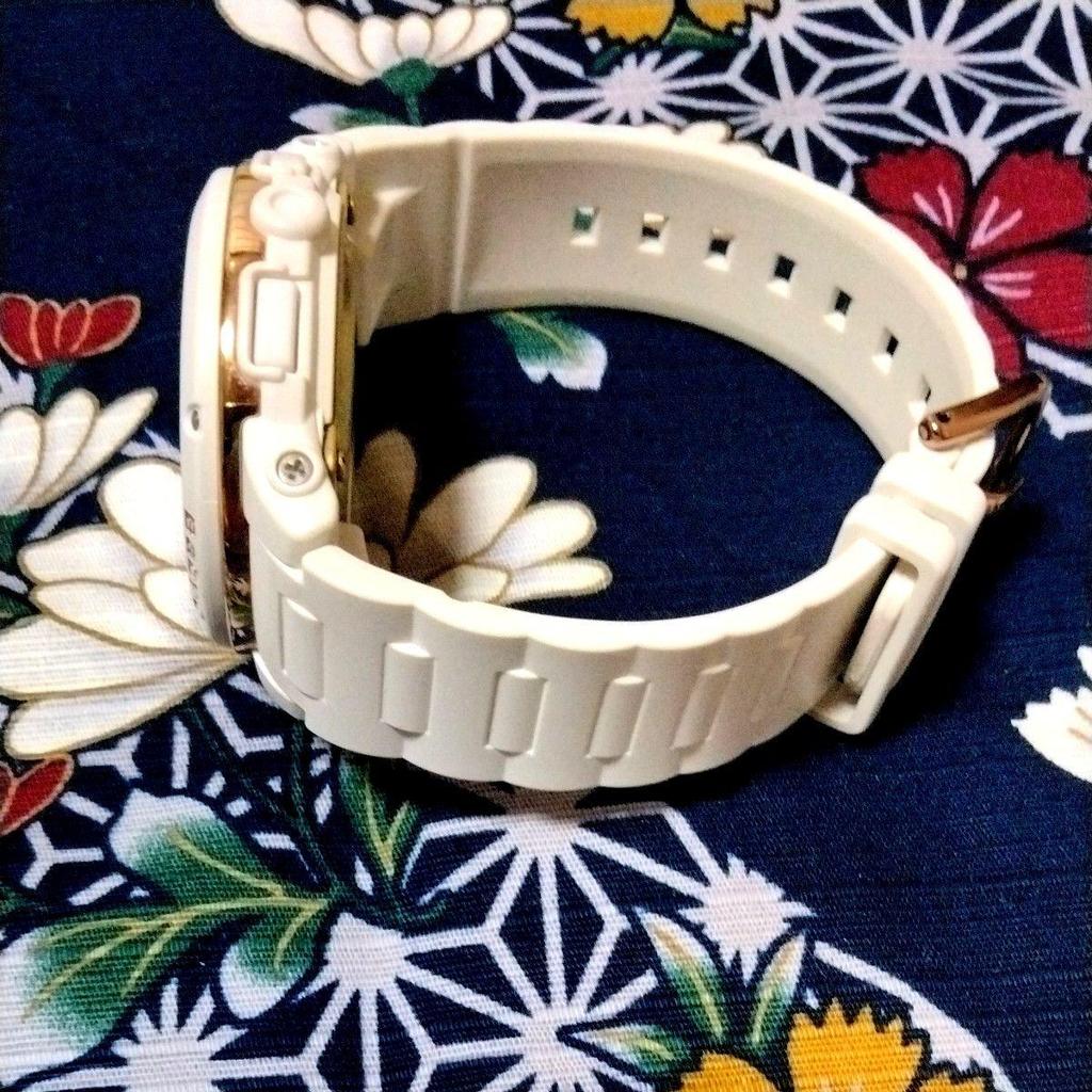 Used CASIO Baby-G BGA-150LF White Ana-Digi Watch Ladies [Good Condition] & [Working Item]