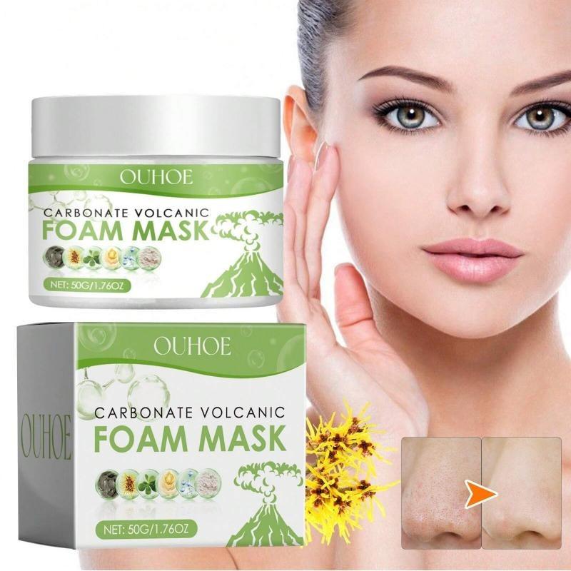 1ks 50g Sopečná bahenní bublinková pleťová maska ​​Hloubkové čištění akné a pupínků Eliminace akné Zpevnění pórů