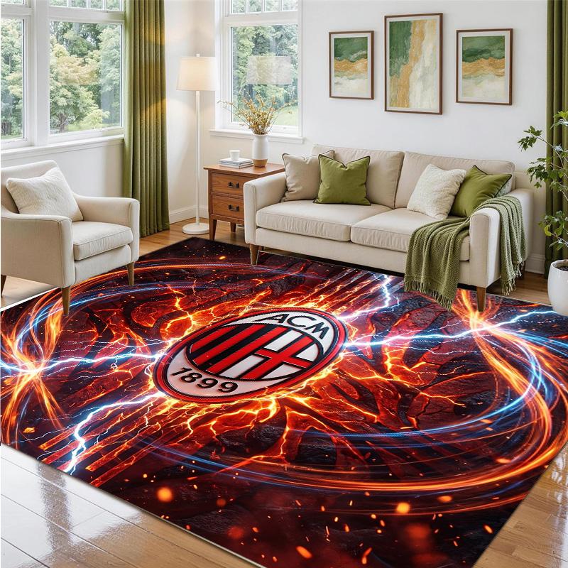 AC Milan Design Crystal Velvet Rug Soft Decorative Mat for Bedroom Entrance