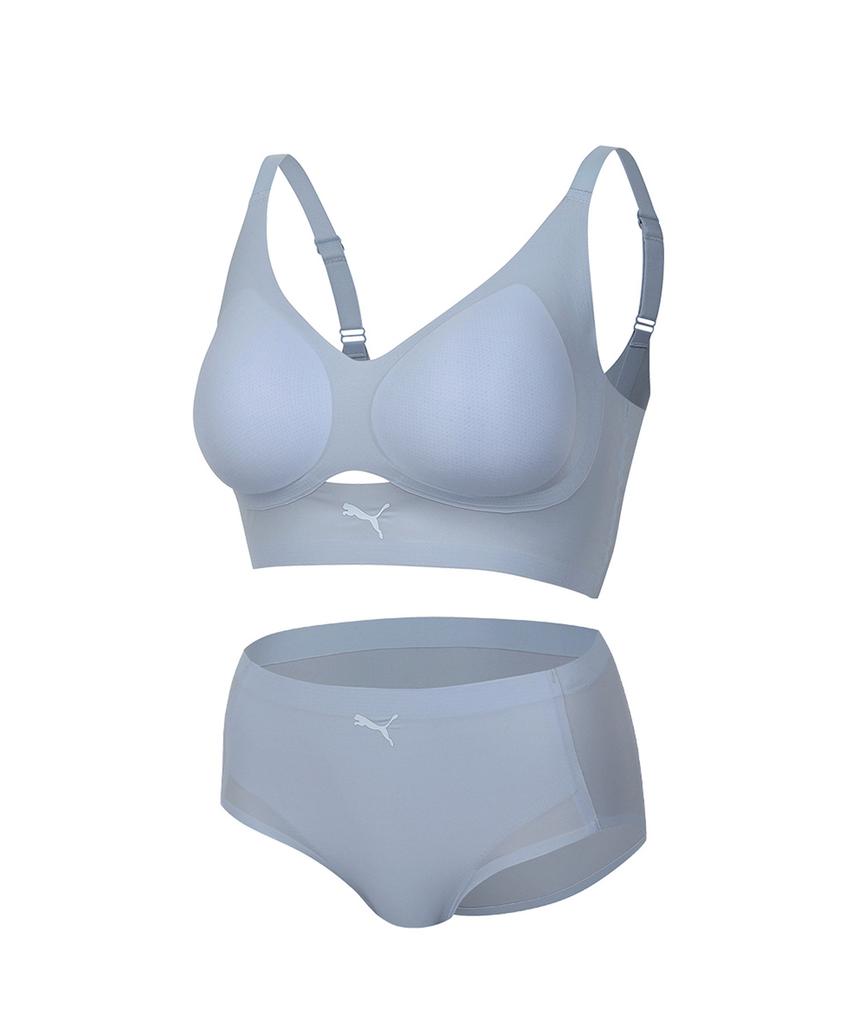 PUMA BODYWEAR Windy Hole Nylon Fusing Pre-Cut Bra And Panties