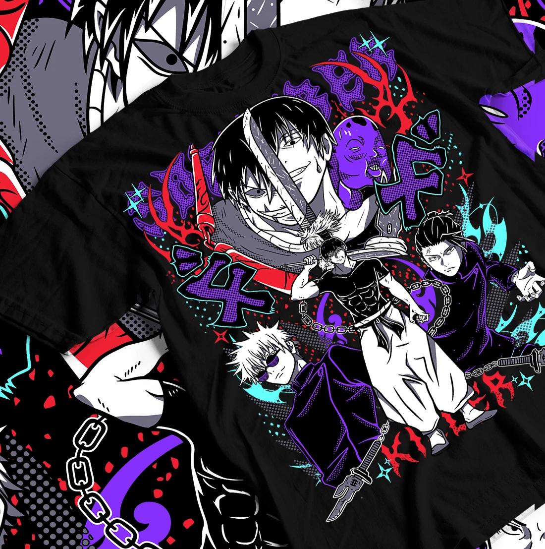 Футболка Тодзи Фусигуро Годзё Сатору Магическая битва Тодзи Гэто Скрытый инвентарь 2XL