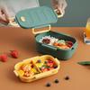1000 ml Lunchbehälter, doppellagig, auslaufsicher, Kunststoff-Verriegelungsschnalle, Bento-Box, Haushaltsbedarf
