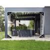 Duidelijk PVC Vinyl Tarp Waterdichte Zeil Afdekking 14Mil Transparant Polytarp