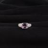 Amethyst Gemstone 925 Sterling Silver Jewelry, Cushion Cut Amethyst Ring For Women, Designer Zircon Ring For Women CZR-15-10