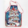 Christmas Claus Print Apron Waterproof And Stain-Resistant Household Christmas Apron