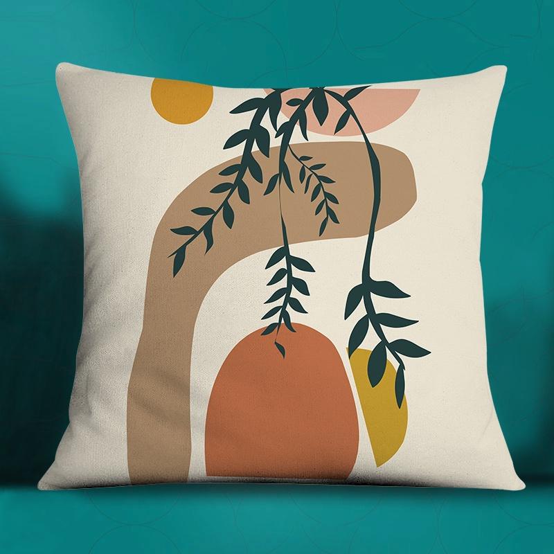 Fashion Classic Square Decorative Pillowcase Geometric Pattern Living Room Sofa Cushion Pillow Home Decor