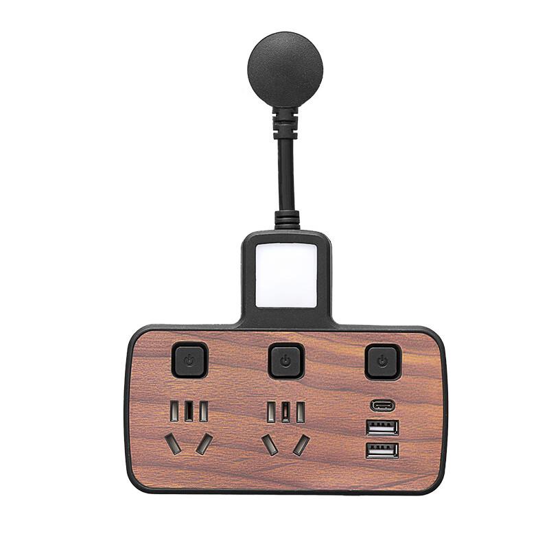 

Zhuochi Wood Grain Multi-Outlet Power Strip CN plug (adapter included)