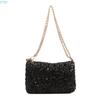 X7XC Sequins Crossbody Bag for Women Chain Strap Shoulder Bag Small Messengers Bag