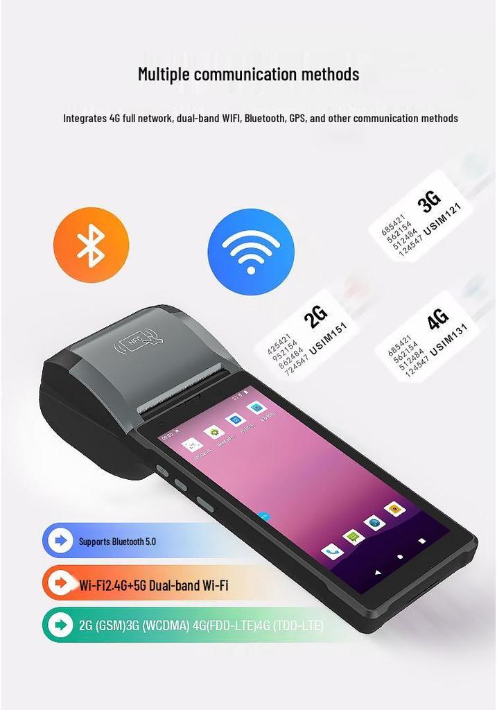 PDA Label Terminal with RFID, Fast Charging, Barcode Scanning & Medical Waste Processing
