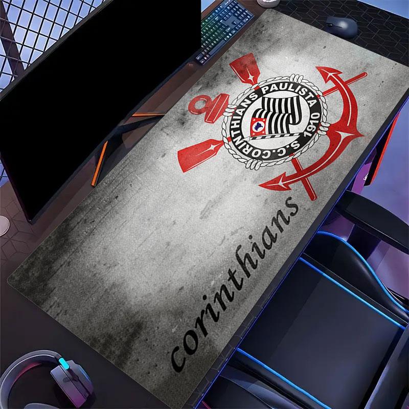 Sport Club Corinthians Paulista Mouse Pad, Large Gaming Desk Mat, Non-slip XXL Mousepad for Laptop & Tablet, Mini PC Playmat with Stitched Edges