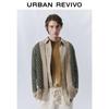 UR Men's Retro Color Block V-Neck Knit Cardigan
