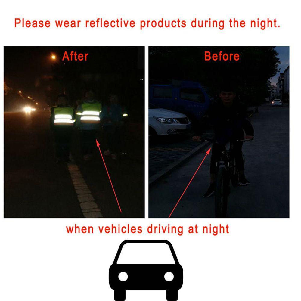 Safety Decal Sticker Bicycle Scooter Reflecting Reflective Strips Reflective Sticker Helmet Sticker