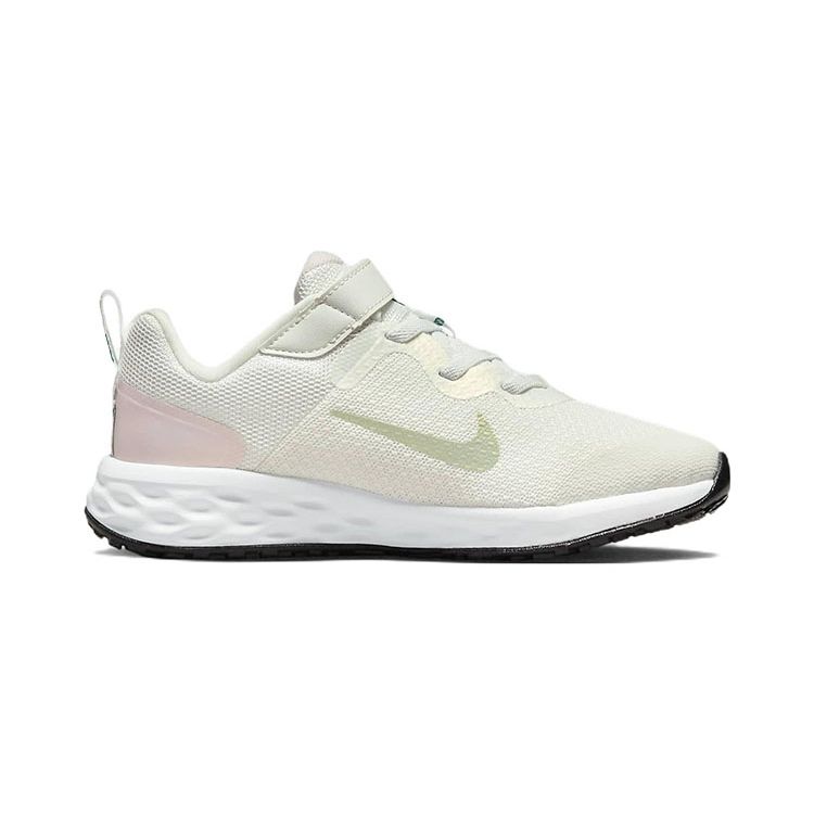 Nike Pantofi sport pentru alergare Revolution 6 Next Nature Se, model low-top, pentru copii, Alb Verde DR9978-115