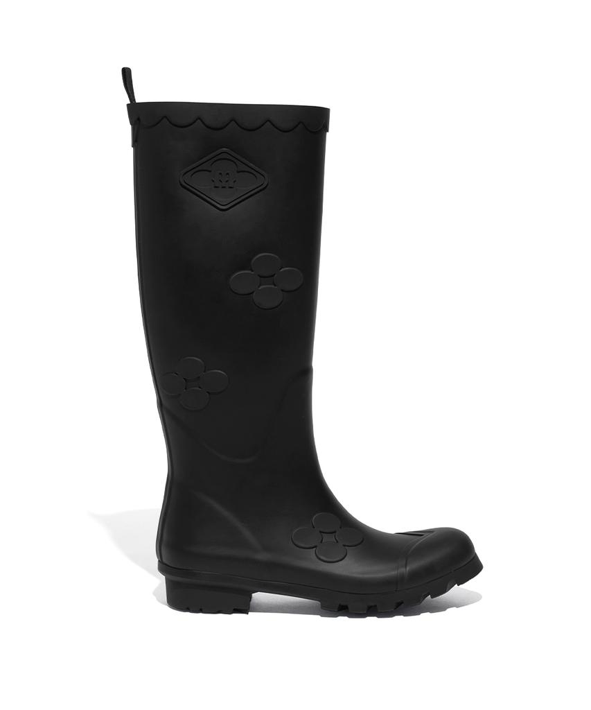 Rockfish Weatherwear [X Minjukim] Floral Patch Rain Boots Long - 4 Colors