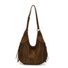 Borsa a Gnocchi da Donna con Nappe Opache 2025: Borsa a Spalla/Tracolla Retro di Grande Capacità per Autunno/Inverno