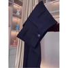Plus Size Women's Black Fleece-Lined High Waist Micro-Flare Pants - Stretchy, Slimming, Bell Bottoms for Curvy Figures In Spring/Autumn.