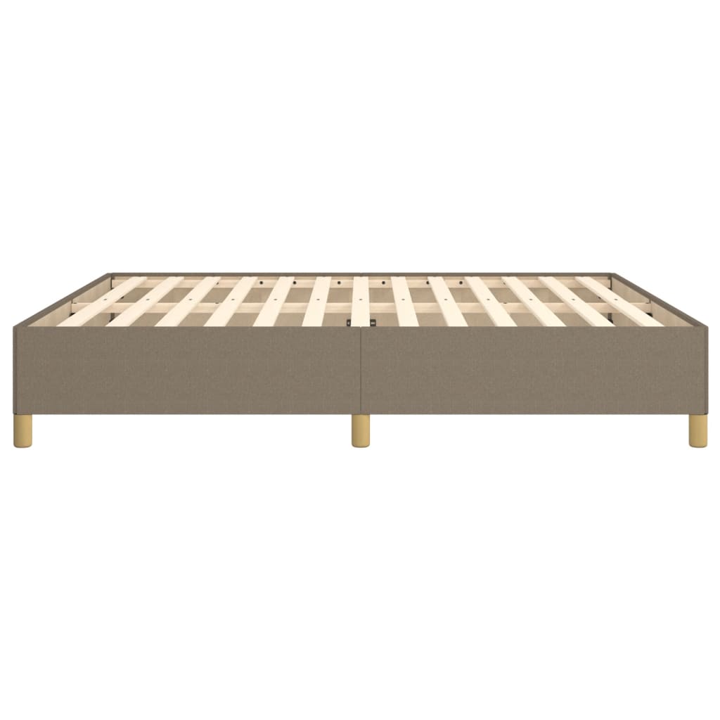 Vidaxl Bed Frame Without Mattress, Taupe, 160X200 Cm, Upholstered