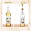 ABKP-For 750Ml Glass Bottle Compatible- 6Pcs Syrup Pump, Leak-Proof Coffee Flavor Dispenser With Dust Covers For Dirty Soda