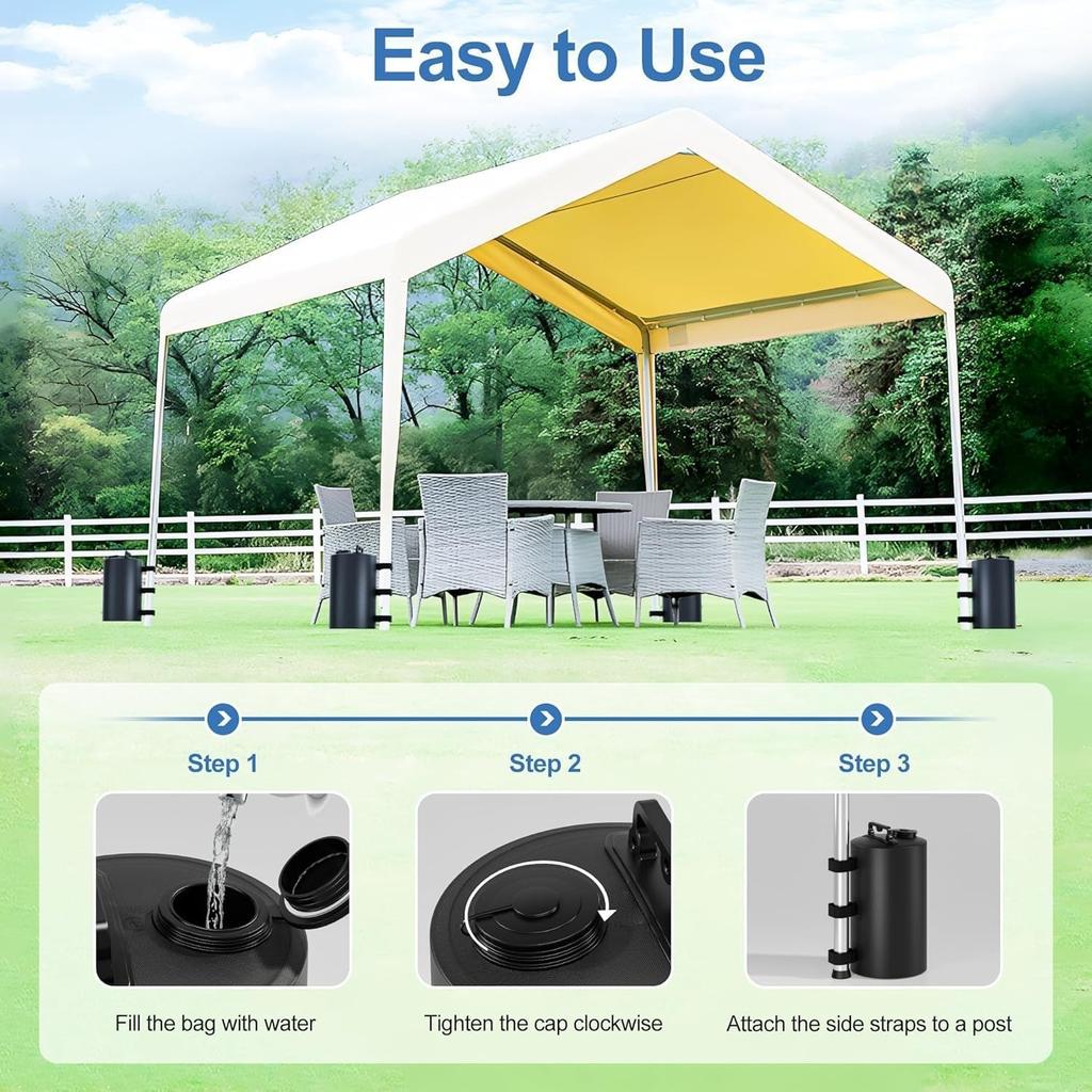 Canopy Water Weight Bag, Water Weights Bag, Large Gazebo Weights Sand Bags, Tent Sandbags, Gazebo Leg Weights Bags, Large Capacity Water Sand
