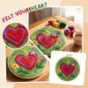 Needle Felting Kit for Beginners with Embroidery, Wool Painting Supplies for Home Decor