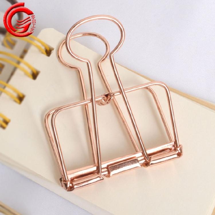 14 Pcs Long Tail Binder Clips Hollow Out Document Clips Metal Wire Clips Stationary Clips for Office