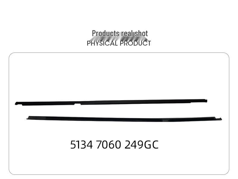 Rear Door Glass Weatherstrip for BMW 3 Series E90 (05-23) - Part #51347060249/51347060250