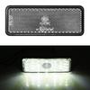 Motorcycle Scooter Moped Rectangle LED Reflector Tail Brake Light Stop Lamp Red