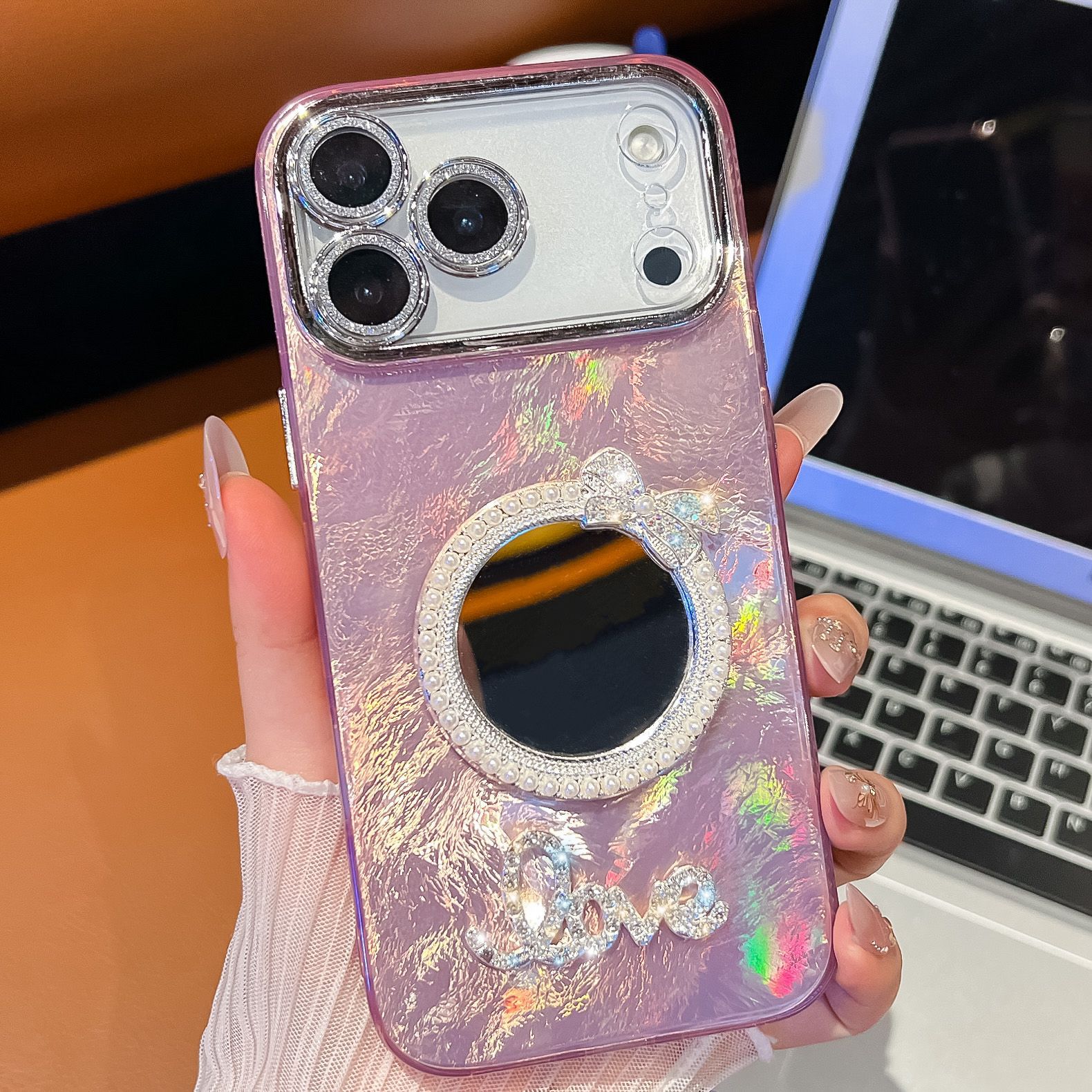 

For IPhone 17 Promax Diamond Mirror for Apple 14/15/16 Anti Drop IMD Phone Case For iPhone13Promax