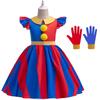 Anime The Amazing Digital Circus Pomni Cosplay Costume Uniform Jumpsuit Hat Bodysuit Human for Adult Kids Costume Cartoon Dress