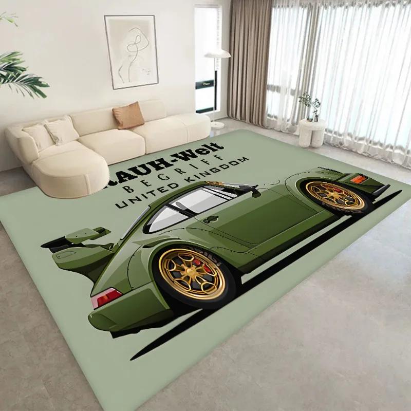 Alfombra Deportiva JDM RWM de Tokio para Decoración del Hogar Felpudo Alfombras de Sala de Estar Alfombra de Dormitorio Pasillo Alfombra Antideslizante Alfombra de Cocina Felpudos