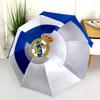 Real Madrid CF  pattern, automatic folding umbrella, portable and foldable design, 8 ribs, a Christmas or birthday gift.