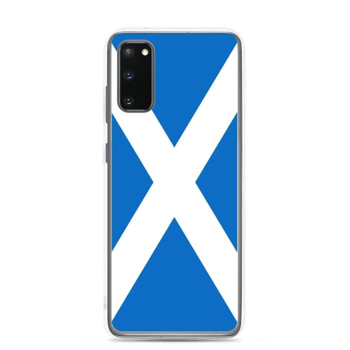 Coque Téléphone – Samsung – Galaxy S20 Plus – Drapeau Écosse – Souple – Multicolore