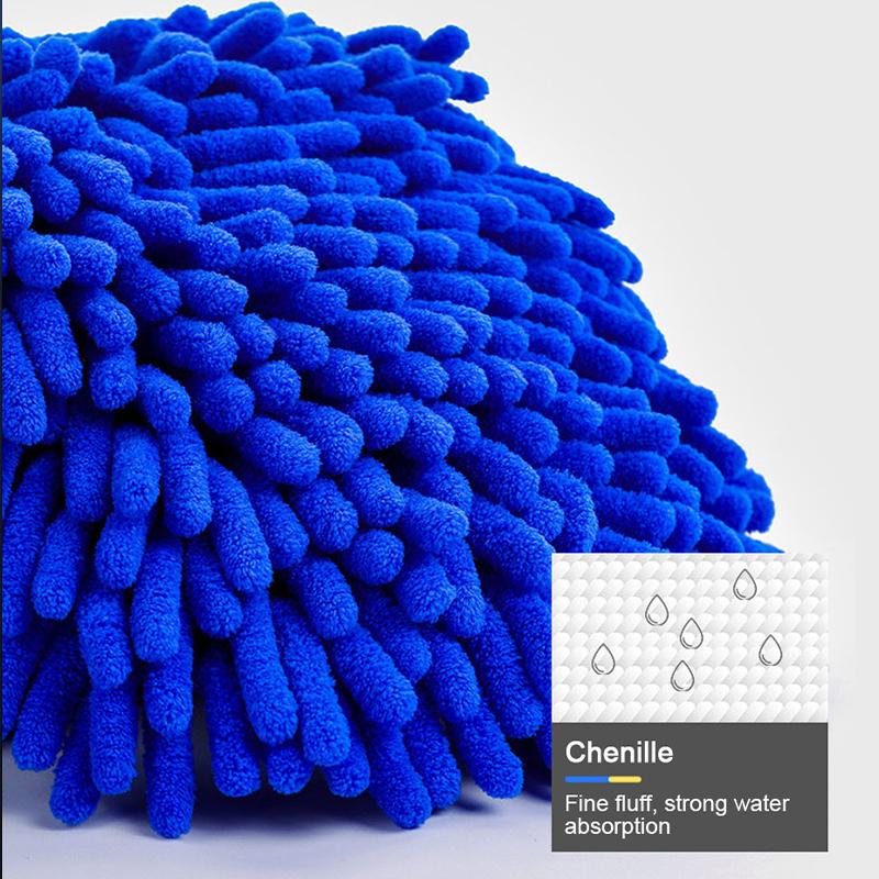 Scalable Car Washing Mop Long Handle Cleaning Brush Ultra-Soft Chenille Auto Dust Removal for Car Detailing Wash Tool