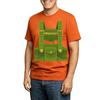 Men's Casual Printed Round Neck Short Sleeve T-Shirt, Lightweight Breathable Tee
