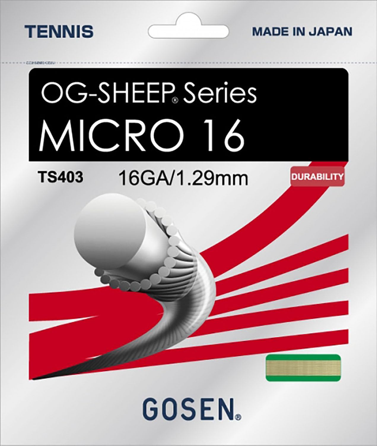 

GOSEN Теннисная MICRO 16 TS403 Струна