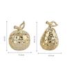 Ceramic Electroplated Sculpture Golden Silver Apple Pear Ornament Figurines Decoration Crafts Desktop Home Decor Accessories