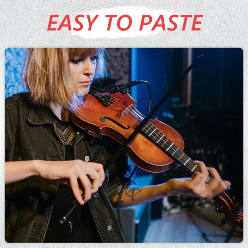 ERINGOGO Cello Fretboard Stickers, 4/4 Fingering Markers for Beginners, Practice, Improves Playing Accuracy, PVC, Easy Application, Black