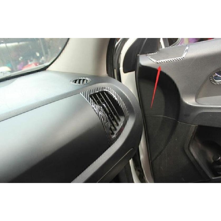 For Kia Sportage R 2011-2016 Real Carbon Fiber Inner Door Speaker Sound Frame