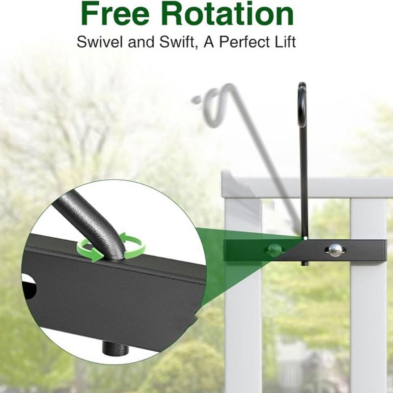 360 Swivels Bird Feeders Hook Outdoor Multifunctional Decks Plant Hanger for Hanging Wind Chimes Bird Houses