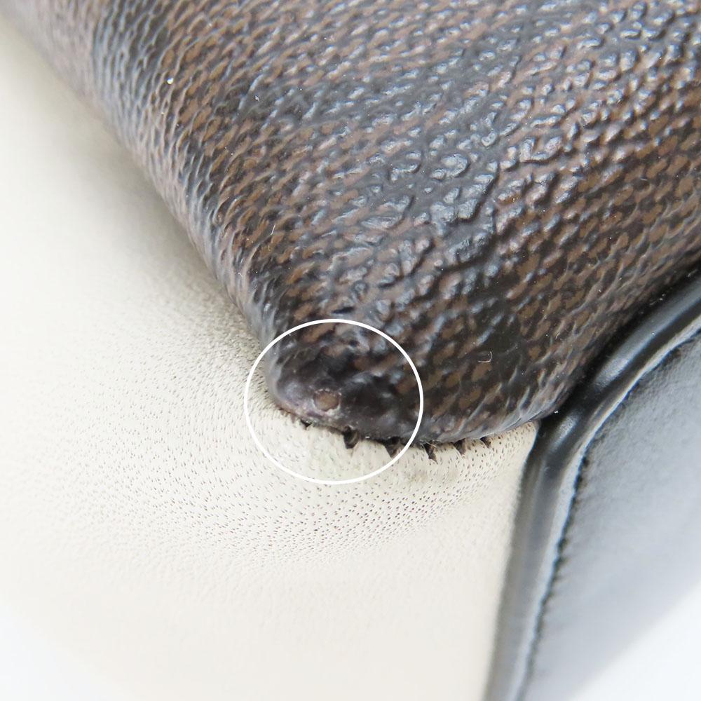 Used COACH Shoulder Bag F50054 Signature leather Dark brown black 2WAY