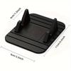 Silicone Car Dashboard Pad with Phone Holder - Multi-Functional Anti-Slip Bracket for Seats & Desktop (Detachable)