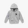 New Era Sweat à capuche zippé MLB La Dodgers Gris chiné