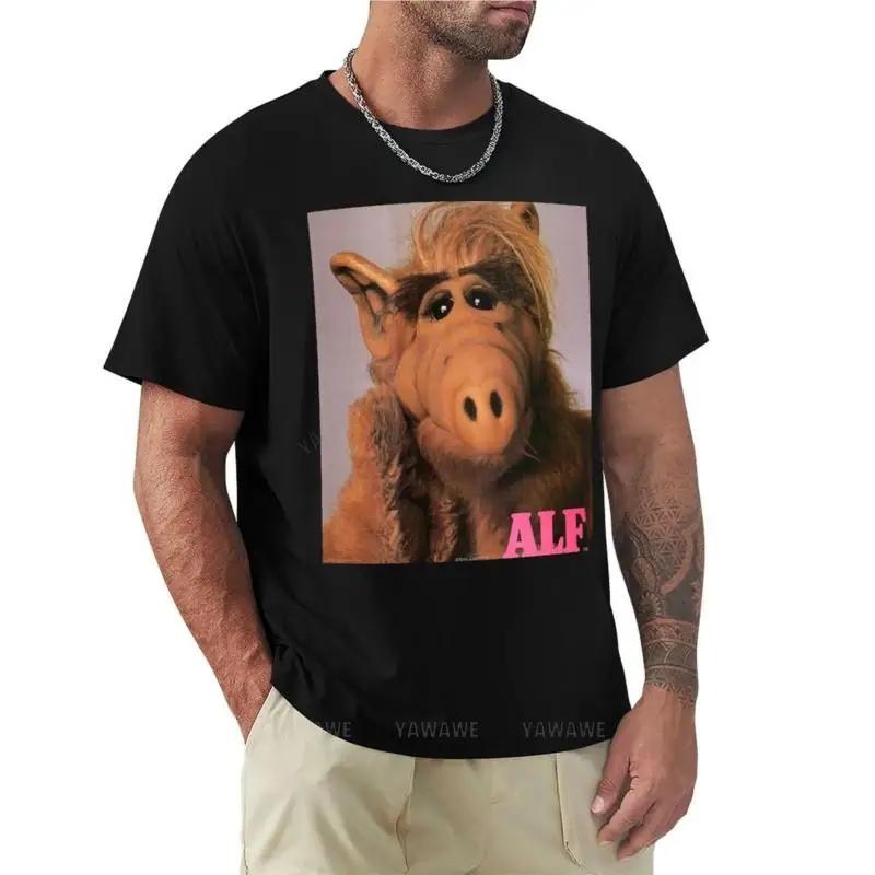 mens tshirts cotton teeshirt ALF TShirt korean fashion Blouse crew neck t shirts workout shirts for men