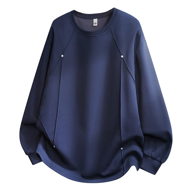 Spring and Autumn Loose Sweater Men Plus Size Round Neck Casual Men's Long Sleeve Sweater