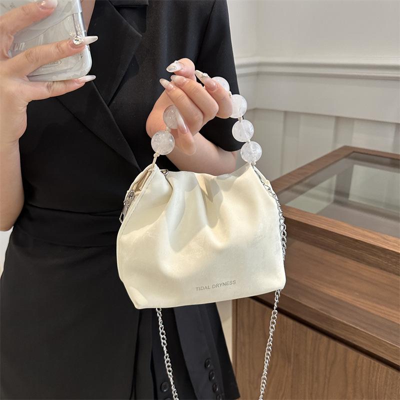 New Chinese Bag 2025 New Trendy Fashion Niche Underarm Bag Versatile Chain Women's Crossbody Portable Cloud Bag